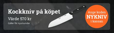Kockkniv på köpet, värde 570 kr