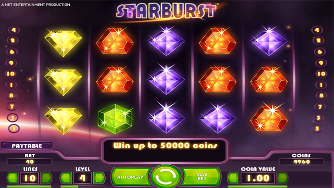Starburst slot